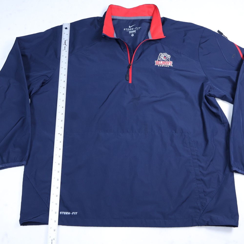 Nike Storm-Fit Belmont Bruins 1/2 Zip Woven Jacket Mens XL Navy Blue - Picture 4 of 10